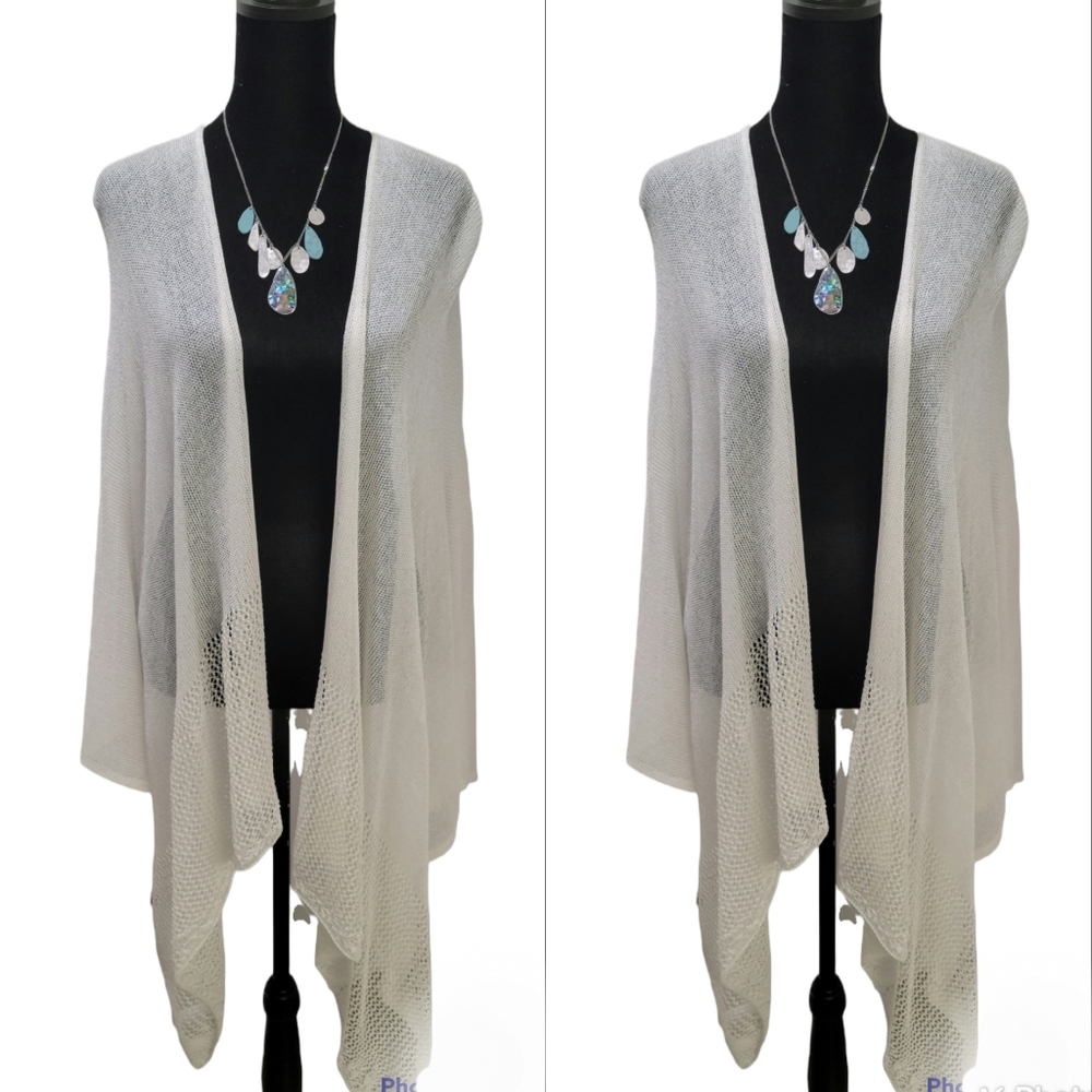 🆕️Mesh White Wrap NWOT